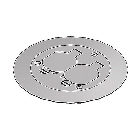 Abb Electrical Box, Floor, Aluminum P60CACP-AL